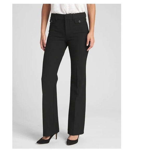 gap high rise baby boot pants